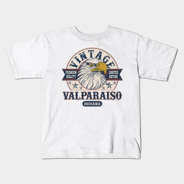 Valparaiso Indiana Retro Vintage Limited Edition Kids T-Shirt by aavejudo